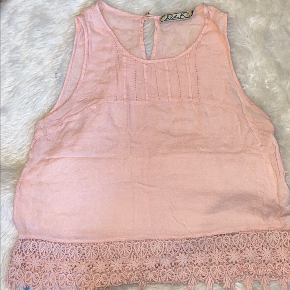 Light Pink blouse tank